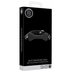 Ouch! Bâillon Os Silicone Noir